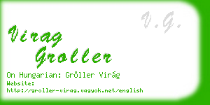 virag groller business card