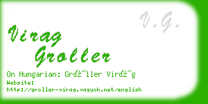 virag groller business card